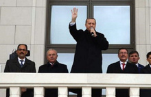 Erdoğan'dan bir ilk: Saray'dan balkon konuşması