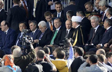 Erdoğan Moskova'da camii açılışında