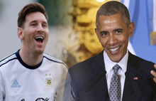 Obama'nın sitemine Messi'den cevap 