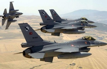 F-16'lar devriye geziyor