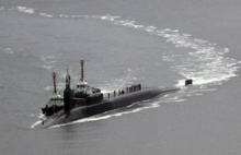 ABD'nin nükleer denizaltısı Kore kıyısına ulaştı