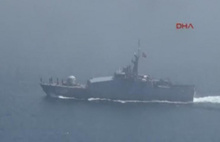 Rus savaş gemisi kargo gemisiyle çarpıştı