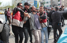 Taksim'den Beşiktaş'a yürümek isteyenlere  müdahale
