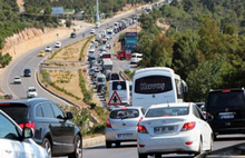Bodrum'a 10 kilometrelik trafik kuyruğu