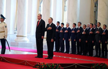 Erdoğan'ın karşılandığı törende sürpriz isimler