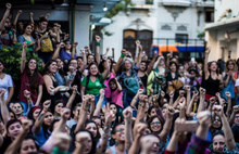 Arjantin'de kadına yönelik şiddete karşı yürüyüş düzenlendi