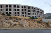 Bodrum'un hastane inşaatı tamamen durdu