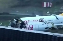 İstanbul’a iniş yapan uçak parçalandı! Havalimanı uçuşlara kapatıldı
