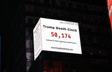 Trump ölüm saati meydana asıldı