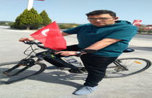 Turgutreis İlçe Olsun Diye Bisikletle Ankara'ya Yola Çıktı