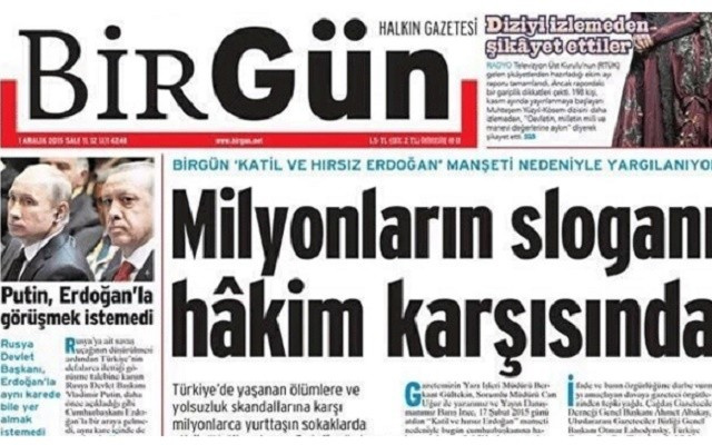 BirGün'ün Erdoğan manşetine 11 ay hapis