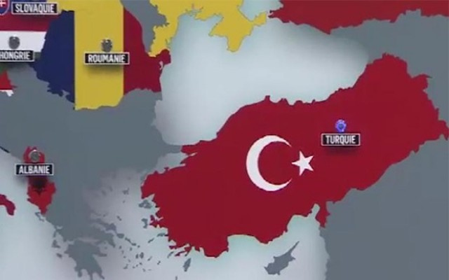 TRT'den skandal harita