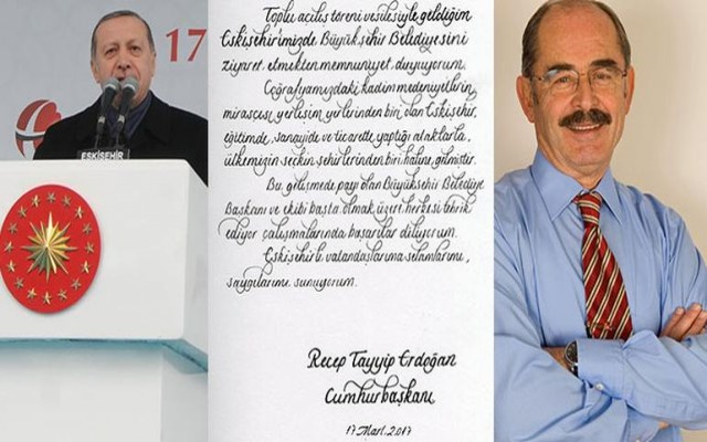 Erdoğan'dan CHP'li belediyeye tebrik