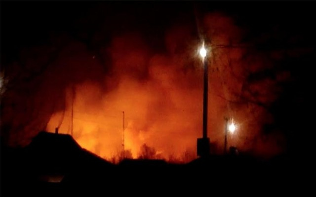 Ukrayna'da yangın şoku