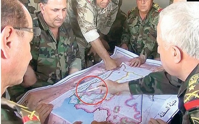 Esad'ın Genelkurmay'ından skandal harita