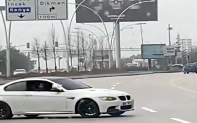 Ankara'da drift yapan sürücüye ceza yağdı