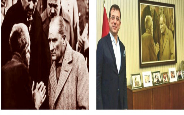 İmamoğlu'nun odasındaki Atatürk tablosundaki köylü kim ?