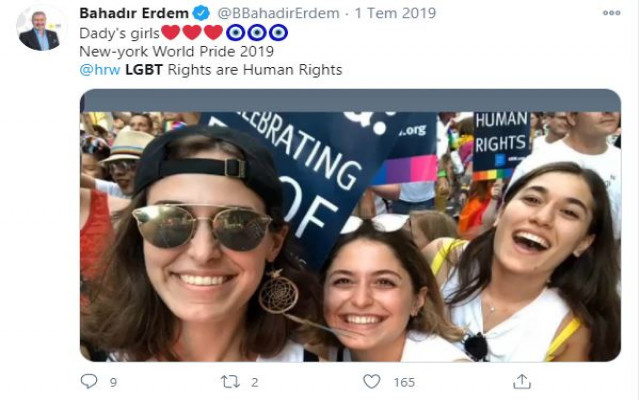 İYİ Parti'li Bahadır Erdem LGBT protestocusu kızlarıyla gurur duydu