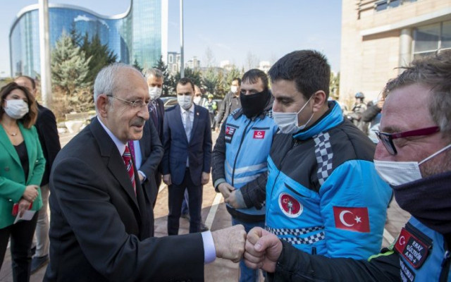 Kılıçdaroğlu, motokuryelerle görüştü: Her zaman yanınızdayız