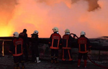 Halk pazarında yangın: 250 iş yeri yandı!