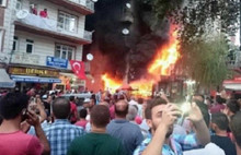 Şehit yakınının dükkanını da yaktılar!