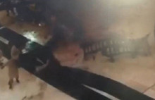 Vincin hacıların üzerine düştüğü o an!