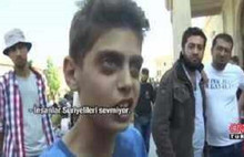 Suriyeli çocuğun dünyaya isyanı