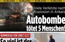 Dünya basını patlamayı Flaş olarak geçti