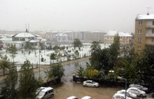 Mevsimin ilk karı yağdı