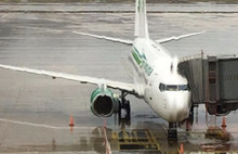 Antalya uçağına yıldırım çarptı