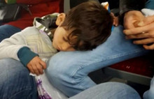 Metrobüste yürek burkan görüntü