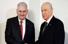 Yıldırım'dan Bahçeli'ye  veda ziyareti