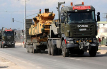 Suriye sınırına askeri sevkiyat