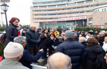 CHP Genel Merkezi önünde eylem..