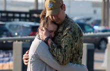 ABD askerleri savaşa gözyaşlarıyla uğurlandı