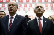 O delegeler CHP bahçesinde...