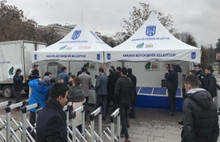 İlk tanzim satış çadırları kuruldu