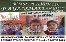 Yardım Gönüllülerinden llkokula restorasyon çağrısı