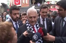 Binali Yıldırım'a Beşiktaş'ta herşey güzel olacak sloganları