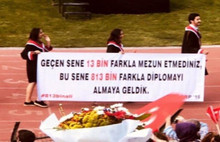 ODTÜ'lerden İmamoğlu pankartı