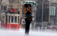 İstanbul yağmura teslim oldu