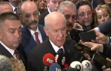 Bahçeli üstüne basa basa söyledi: Arkasındayız