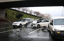 Beşiktaş Tem Otoyolu'nda zincirleme kaza!
