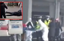 Koronavirüsüne yakalanan iki kişi sokak ortasında yere yığıldı