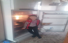 Samsun'da boş buzdolabı ile yardım istedi