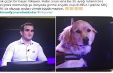 Görme engelli yarışmacının başarısı...