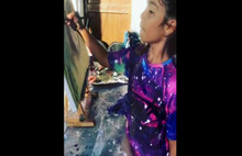 Minik Ressam Derya Su'dan Kadın Sığınma Evi'ne Destek