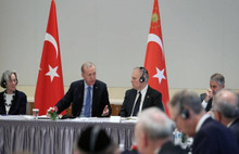 Erdoğan, Amerikan Yahudi Toplumu Çatı Kuruluşları temsilcilerini kabul etti