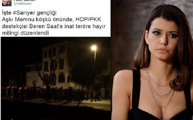 Aşkı Memnu yalısında Beren Saat protestosu