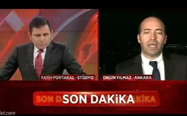 Canlı yayında şok eden patlama